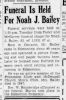 Noah John Bailey 1951 funeral