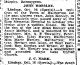 John Horsley 1935 obituary