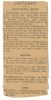 Newspaper clipping - Announcements for Boldt, Clancy, McKay, Puterbaugh, Billing
