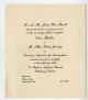 Doris Madeline Russell / Allan Robert Jennings 1950 wedding invitation