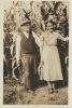 Samuel Davies and his wife Rose Johnson in the cornfield